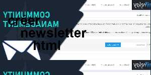créer newsletter html