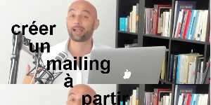 créer un mailing à partir dexcel