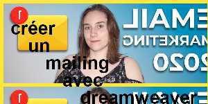 créer un mailing avec dreamweaver