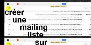 créer une mailing liste sur hotmail