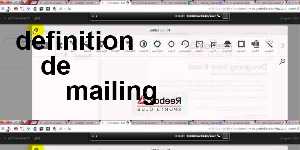 definition de mailing