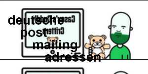 deutsche post mailing adressen