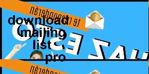 download mailing list pro