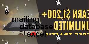 e mailing database excel