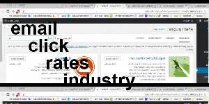 email click rates industry