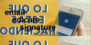 email edicate signature