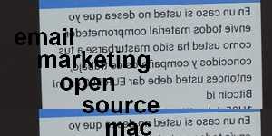 email marketing open source mac
