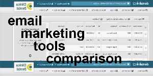 email marketing tools comparison