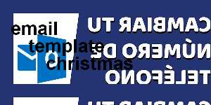 email template christmas