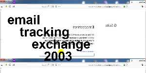 email tracking exchange 2003