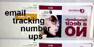 email tracking number ups