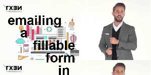 emailing a fillable form in pdf