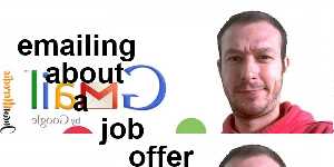 emailing about a job offer