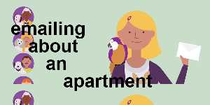 emailing about an apartment
