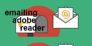 emailing adobe reader