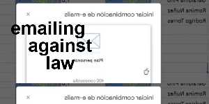 emailing against law