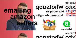 emailing amazon sellers