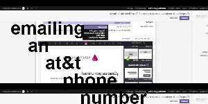 emailing an at&t phone number