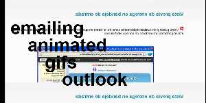 emailing animated gifs outlook