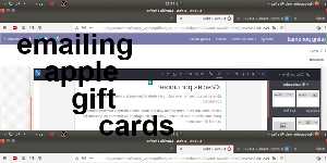 emailing apple gift cards