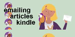 emailing articles kindle