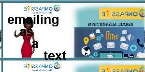 emailing as a text