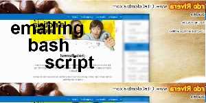 emailing bash script