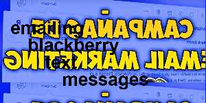 emailing blackberry text messages