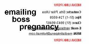 emailing boss pregnancy