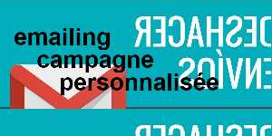 emailing campagne personnalisée