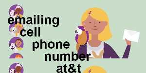 emailing cell phone number at&t
