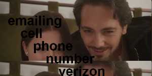 emailing cell phone number verizon
