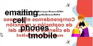 emailing cell phones tmobile