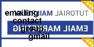 emailing contact group gmail