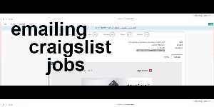 emailing craigslist jobs
