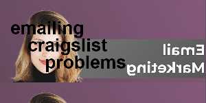emailing craigslist problems