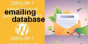 emailing database