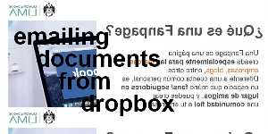 emailing documents from dropbox