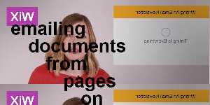 emailing documents from pages on ipad