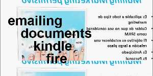 emailing documents kindle fire