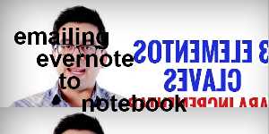 emailing evernote to notebook
