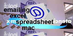 emailing excel spreadsheet mac