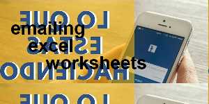 emailing excel worksheets