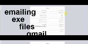 emailing exe files gmail