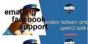 emailing facebook support