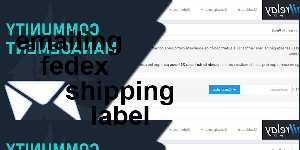 emailing fedex shipping label
