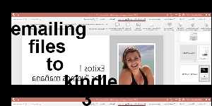 emailing files to kindle 3