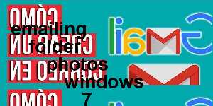 emailing folder photos windows 7