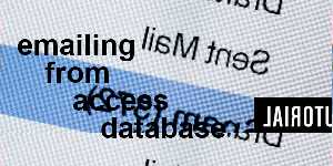 emailing from access database