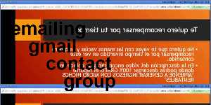 emailing gmail contact group